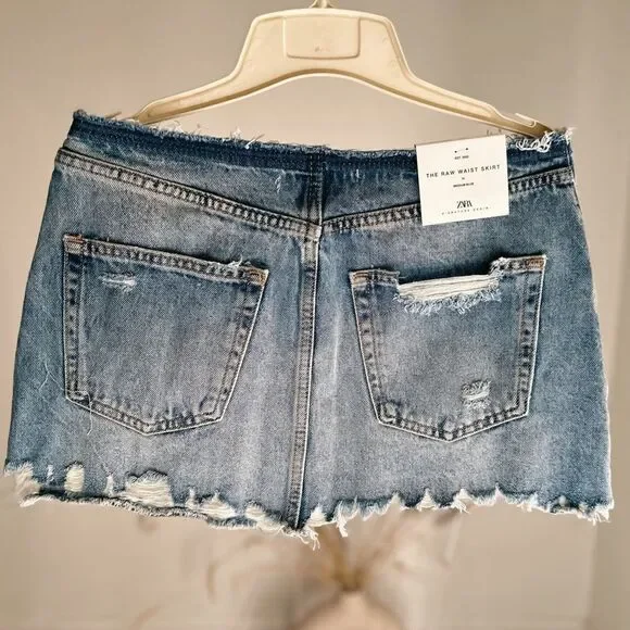 Raw Waist Zara Skirt New - Picture 2 of 2